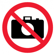 Запрещающий знак Запрещается пользоваться фотоаппаратом