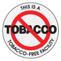 Наклейка Объект свободный от табака