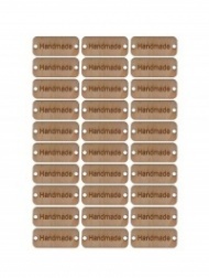 Набор бирок деревянных прямоугольных Handmade