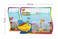 Стенд Золотая рыбка 125х75 см (4 кармана А4 + 2 кармана А5)