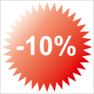 Наклейка Скидки -10%