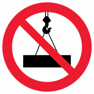 Пронос груза запрещен Знак для строительной площадки