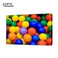 Картина на холсте Разноцветные шары 50х70 см