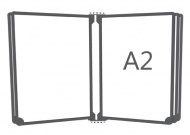 Перекидная система настенная А2, 5 рамок