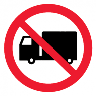 Запрещающий знак Запрещается движение (въезд, проезд) грузового транспорта