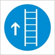 Предписывающий знак Используйте лестницу (трап, стремянку)