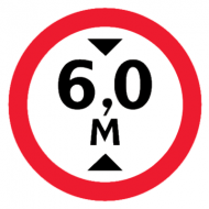 Запрещающий знак Знак дорожный ограничение высоты