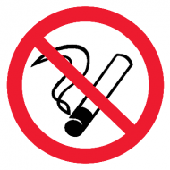 Запрещающий знак Запрещается курить P01