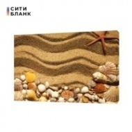 Картина на холсте Ракушки на песке, 50х70 см
