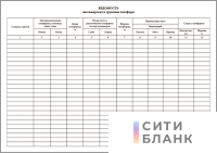 Ведомость пассажирских и грузовых платформ (Приложение 30)