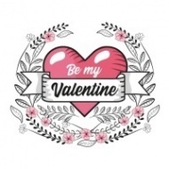 Наклейка Be my Valentine