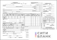 Путевой лист автобуса необщего пользования (форма № 6 (спец.)), 100 шт.
