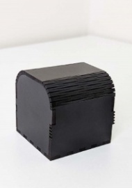 Подарочная коробка 6*6*6 см ЛХДФ (черная)