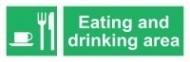 Знак Зона приёма пищи ИМО (Eating and drinking area IMO)