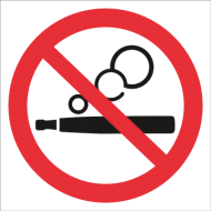 Запрещающий знак Не парить | Запрещено использование электронных сигарет