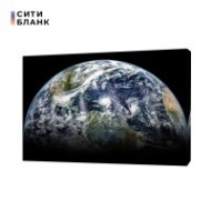 Картина на холсте Земля из космоса, 50х70 см