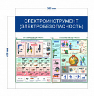 Стенд «Электроинструмент (электробезопасность)» (2 плаката)