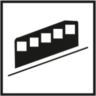 Знак 035 Фуникулер (зубчатая железная дорога)