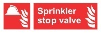 Знак Клапан управления остановкой спринклерной системы (Sprinkler stop valve)