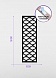 Декоративная ажурная решетка, 50х16 см (ЛХДФ)