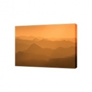 Картина на холсте Оранжевые горы, 30х40 см