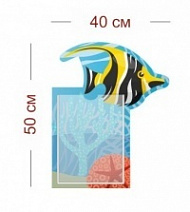 Стенд для бассейна детского сада 40х50 см (1 карман А4)
