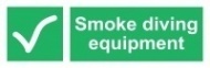 Знак Оборудование для работы в дыму ИМО (Smoke diving equipment IMO)