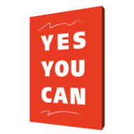 Мотивирующая картина на холсте Yes you can, 80х100 см