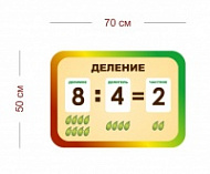Стенд Деление для начальной школы 70х50 см