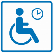 Знак Место ожидания для инвалидов
