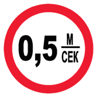 Запрещающий знак Запрещается поднимать талевой блок выше полатей верхнего рабочего со скоростью более 0,5 м/с