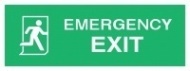 Знак Направление к аварийному выходу направо ИМО (Emergency exit right IMO)