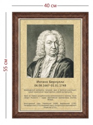 Стенд «Портрет Иоганна Бернулли» (1 плакат)