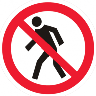 Запрещающий знак Проход запрещен P03