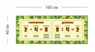 Стенд Умножение, деление 100х40 см