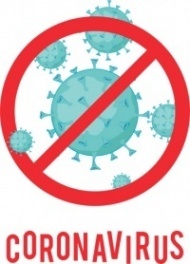 Наклейка Coronavirus с надписью