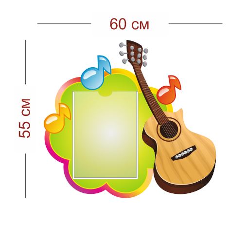 Музыкальная игрушка Гитара+ медиатор, цвета МИКС