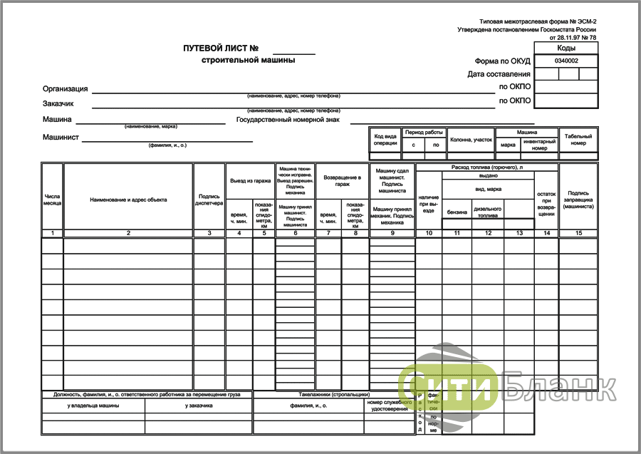 Путевой лист экскаватора образец. Путевой лист форма эсм-2. Путевой лист самоходной машины 2022. Путевой лист экскаватора погрузчика эсм 2. Путевой лист спецтехники эсм 2.