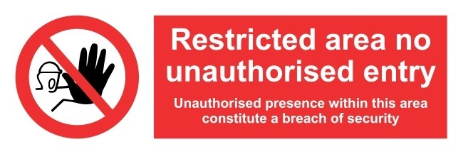 Description unauthorized. Restricted area no unauthorised entry символ имо. Restricted area.