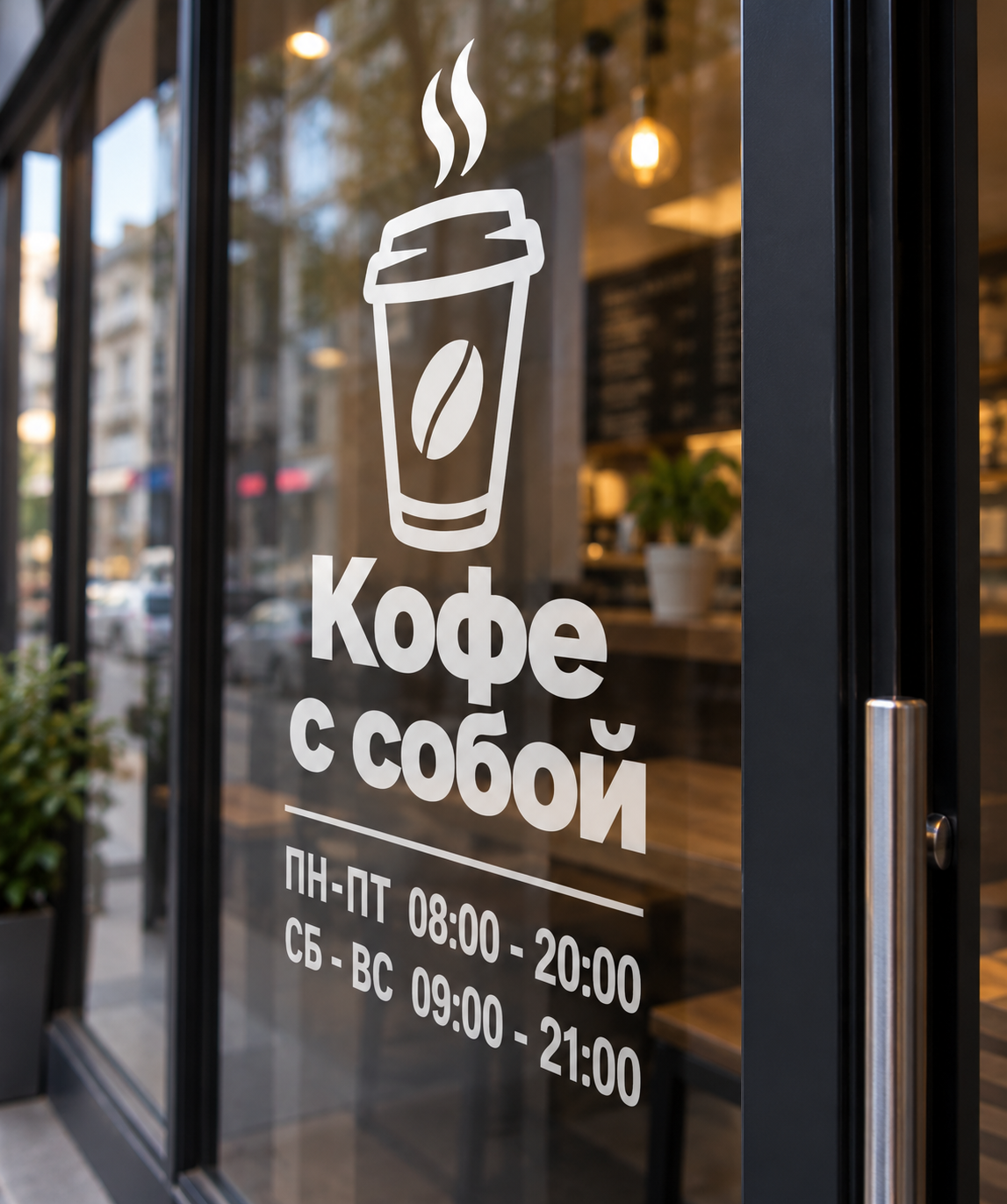 Таблички на прозрачной пленке с УФ печатью