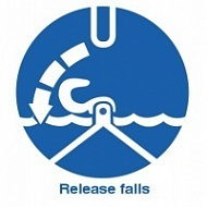 Знак Отдать лопари ИМО (Release falls IMO)