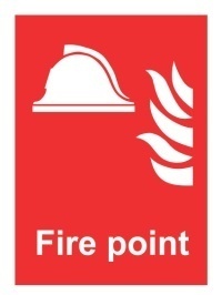 Знак Пожарное снаряжение (с подписью) (Fire point)