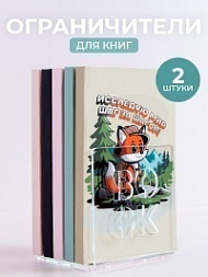 Подставка держатель для книг «BOOK», 2 шт. (прозрачные)