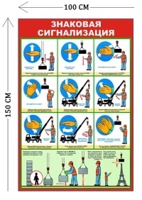 Стенд Знаковая сигнализация 150х100см (1 плакат)