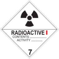 Знак Radioactive (категория I)