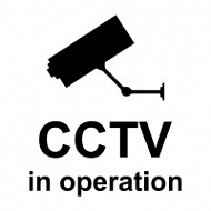 Знак Ведётся видеонаблюдение ИМО (CCTV in operation IMO)