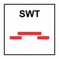 Знак Противопожарная сдвижная полуводнепроницаемая дверь класса «А» (“A” class sliding semiwatertight fire door)