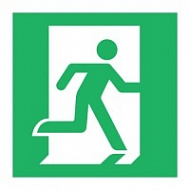Знак Направление к эвакуационному выходу направо ИМО (Escape route right IMO)