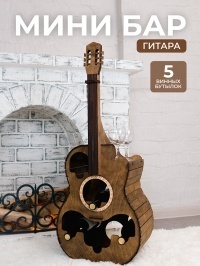 Винный стеллаж «Гитара» (темный)