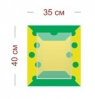 Стенд Зеленый в горошек 35х40 см (1 карман А4)